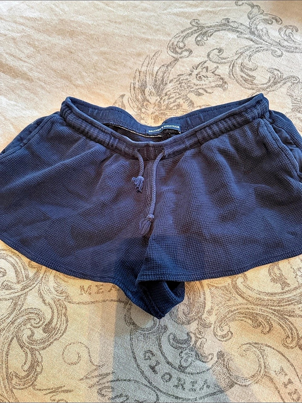 Brandy Melville Summer Thermal Shorts Blue